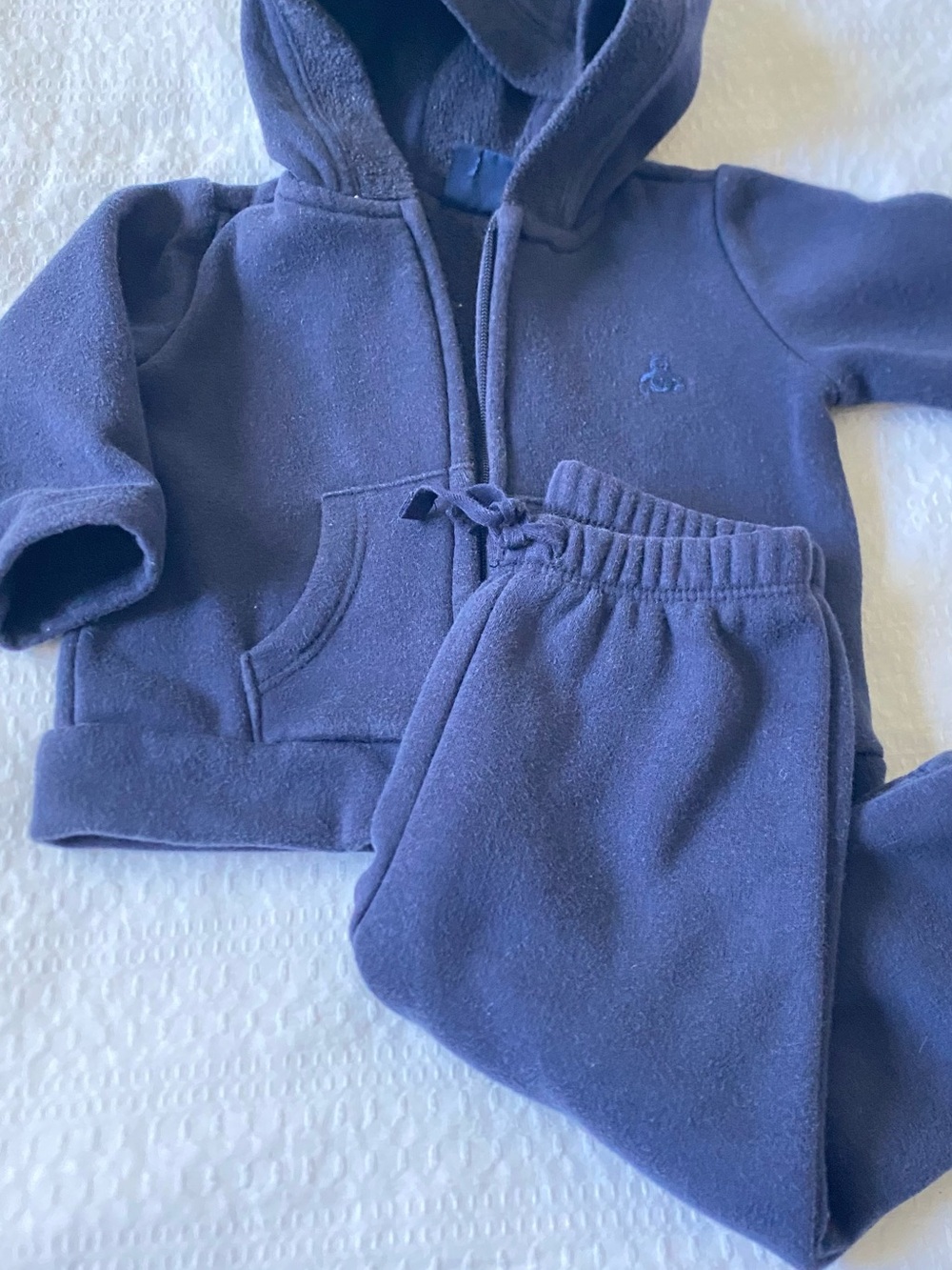 GAP Navy Blue Kids Fleece Hoodie & Joggers Set